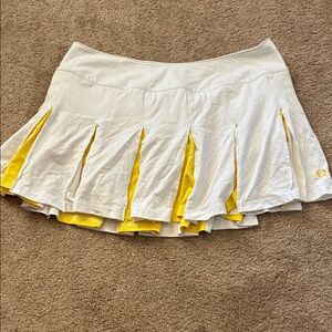 Fred Perry White and Yellow Skirt size 16